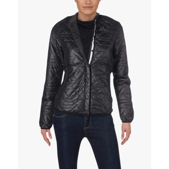 NEW Women's Small NIKE Sportswear Quilted Primaloft Jacket Coat Black 854747-010 - Picture 1 of 12